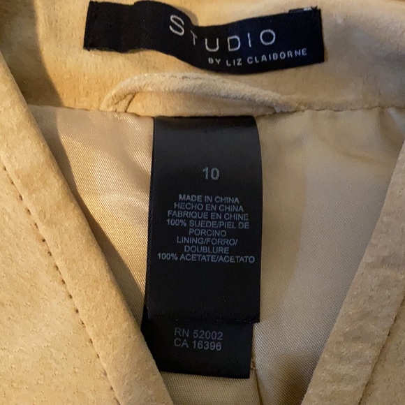 Ladies Suede Jacket - size 10, but fits like an 8 - Picture 2 of 2